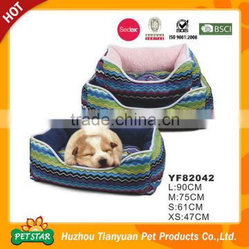 New Design Thick Ripple Pattern Fabric with Soft Fleece Lining Wholesale Pet Accessory