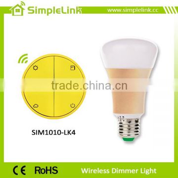 Wireless controlled E27 dimmable led magic bulb