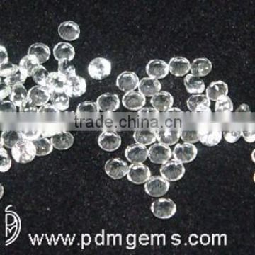 Rose Quartz Round Faceted Cut Lot For Diamond Ring From Wholesaler