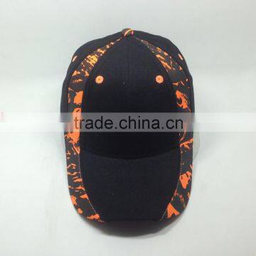 100% Cotton 6 Panel Plain Custom Velcro Baseball Hat/ Baseball Cap