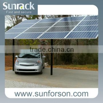 Solar mounting brackets for carport system