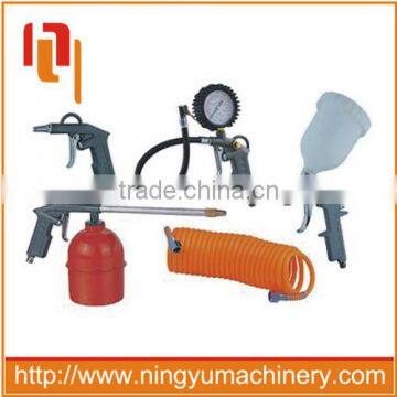 professional high quality 5 pieces gravity type air spray gun kit