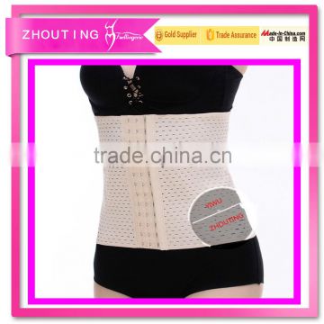 Breathable belly in with hollow out three rows of waistbody sexy ladies corset