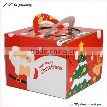 Custom latest christmas cake box/ christmas popular boxes for cakes/ cake box for christmas manufactures wholesale