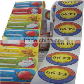 Guangzhou manufacturer cheap silver pet labels adhesive label stickers