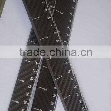 3k plain or twill weave customized carbon fiber rulers for special useing