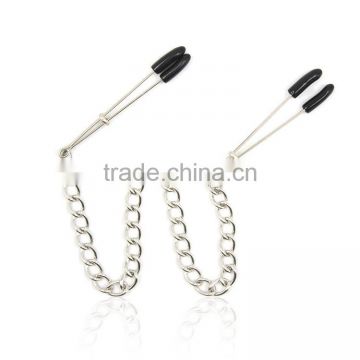 ADULT SEX TOYS FEMALE NIPPLE VAGINA CLIP WITH STEEL CHAIN FEMALE SEX TOYS FEMALE NIPPLE VAGINA CLIP SEX TOYS WHOLESALE