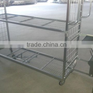 warehouse store rolling picking trolley for sale