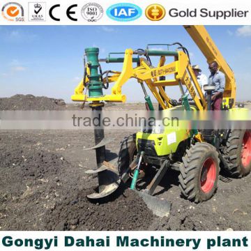 Hydraulic pile driver earth digger tractor digging machine