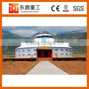 Travel place mongolian yurt/journey mongolian ger yurt professional supplier