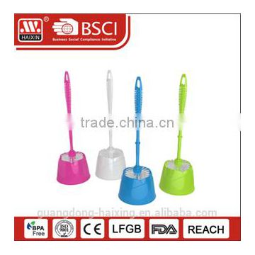 Haixing High quality plastic toilet brush with holder WITH BASE