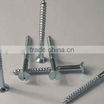 Galvanized Flat Head Slotted Wood Screws From Guangzhou Supplier