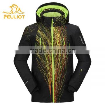 fashion design waterproof and windproof hoodie women ski jacket