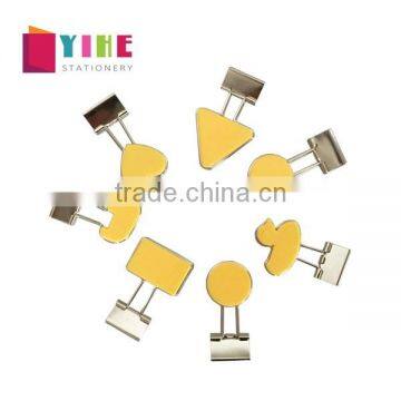 Yellow special-shaped binder clip