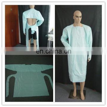 Blue CPE isolation gown