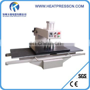 Pneumatic heat transfer machine for heat press printing