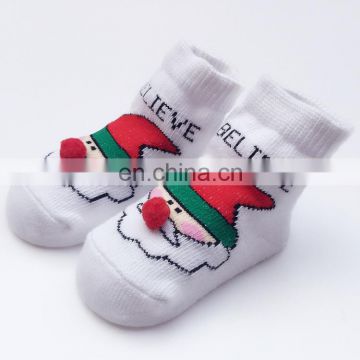 Christmas Baby Socks Winter Cotton Children Santa Jacquard Socks European Cartoon Pattern