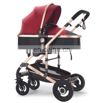 2018 new baby stroller high quality carriage 2 in1 with car seat