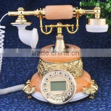 Gold antique telephone,old style phone