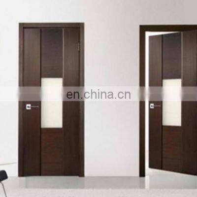 Modern apartment door interior glass vision panel door