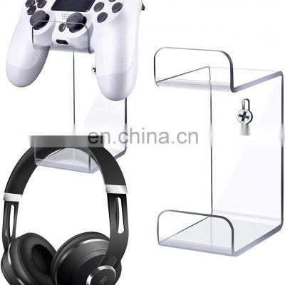 2 Pack Universal Controller Stand Wall Mounted Holder for Video Game Controller and Headset