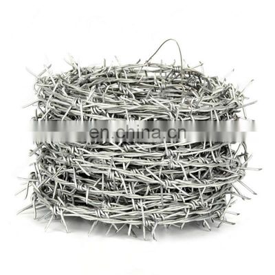 Customized 3mm wire barbed low price barb wire fence price per kg