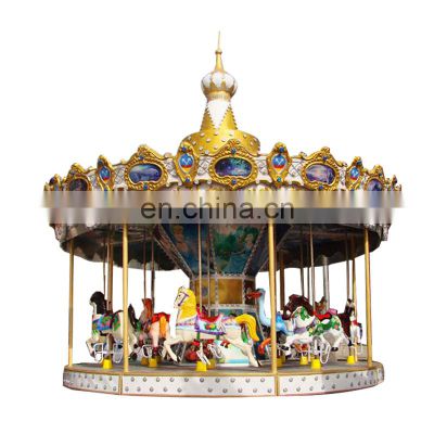 cheap kiddie carousel rides professional manufacturer mechanical carousel rides beautiful design carousel rides