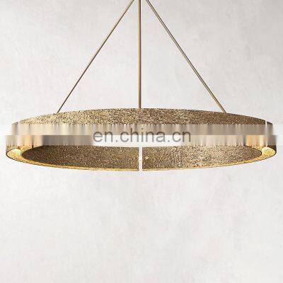 Modern luxury large copper round black LED dining room kitchen office bar art designer lights VOUVRAY chandelier pendant