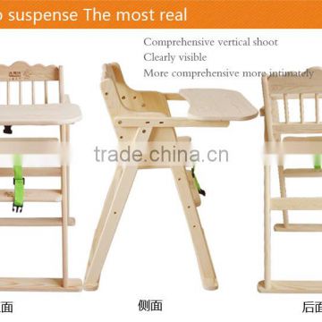 100% Solid Wooden Baby Chair