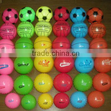 PVC colored inflatable balls