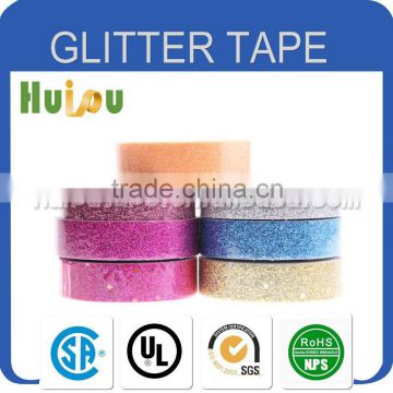 China supplier glitter adhesive tape for decoration application
