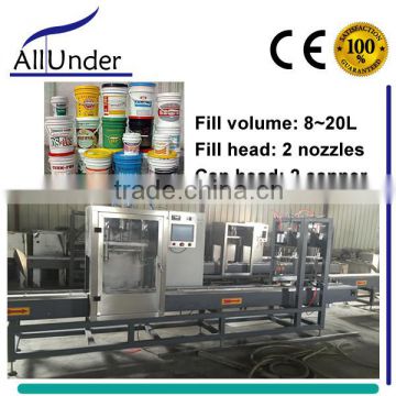 8-20L sticky liquid weighing filling capping machine