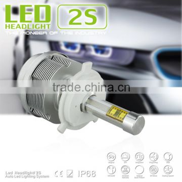 h4 Wholesale led car headlight h4 separated driver led head bulb h4 guangzhou led head light