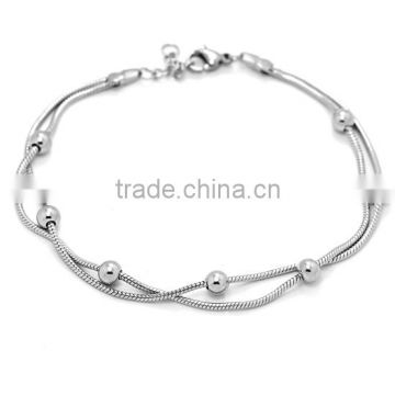 Wholesale Chain Link Rosary Stainless Steel Silver Color Christian Bracelet Religious Lucky Bangle Unisex Prayer's Presents