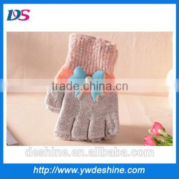 wholesale lady cute knit half finger gloves ST191