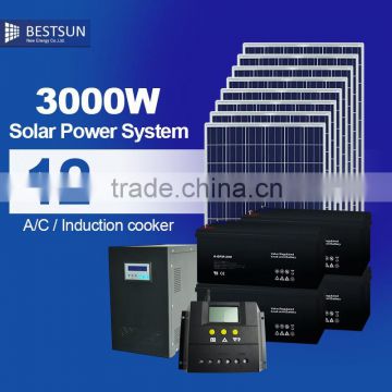 Solar energy 3KW portable solar system for home with high quanlity