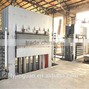 China outstanding supplier short cycle melamine laminating hot press machine/wood