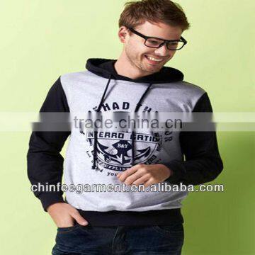 Fashion Mens Pull Over Printing Hoodie Sweatshirts