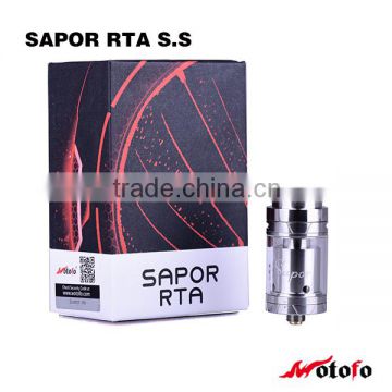 2016 electronic cigarette alibaba china wotofo sapor RTA with 2ml tank capacity/wotofo sapor RTA