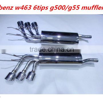 New 6 tips muffler for benz g-class w463 g500/g55 style