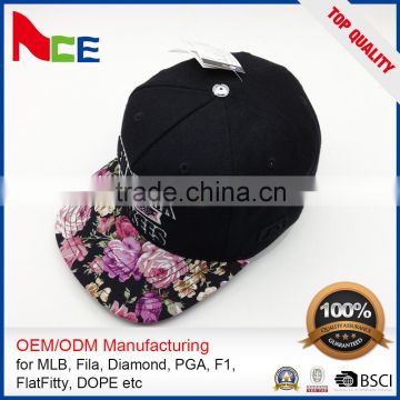Customize Your Own Blank High Quality Wholesale Snapback Cap
