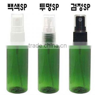 Spray cap PET bottle 70ml Green Clear