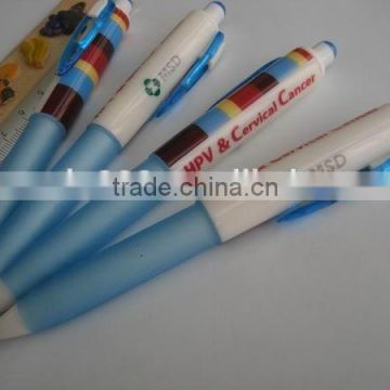 promotional logo printed retractable ink pen