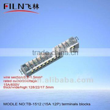 TB-1512 15A 12P screw terminal block connector