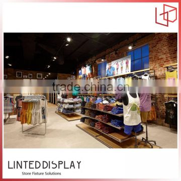 Modern design wood material high-grade clothing store display stand