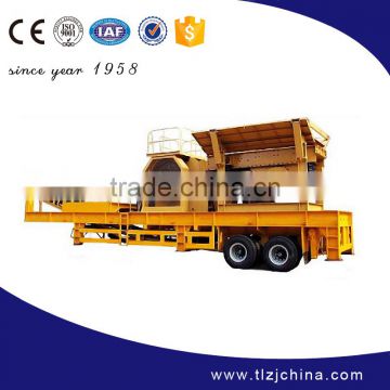 High capacity mobile jaw crushing plant for sale