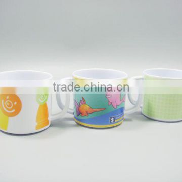 Cute Design Melamine Children Cup With Two Handle