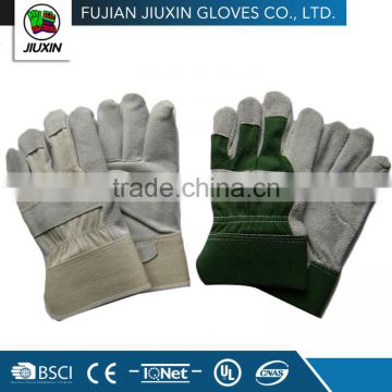 Wholesale High Quality Safety Working cow split Leather Safety Gloves