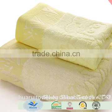 China factory hot sales eco-friendly jacquard 100% bamboo fiber towel set