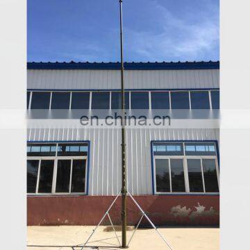 30m 10kg payload hand winch crank up tripod telescoping antenna pole